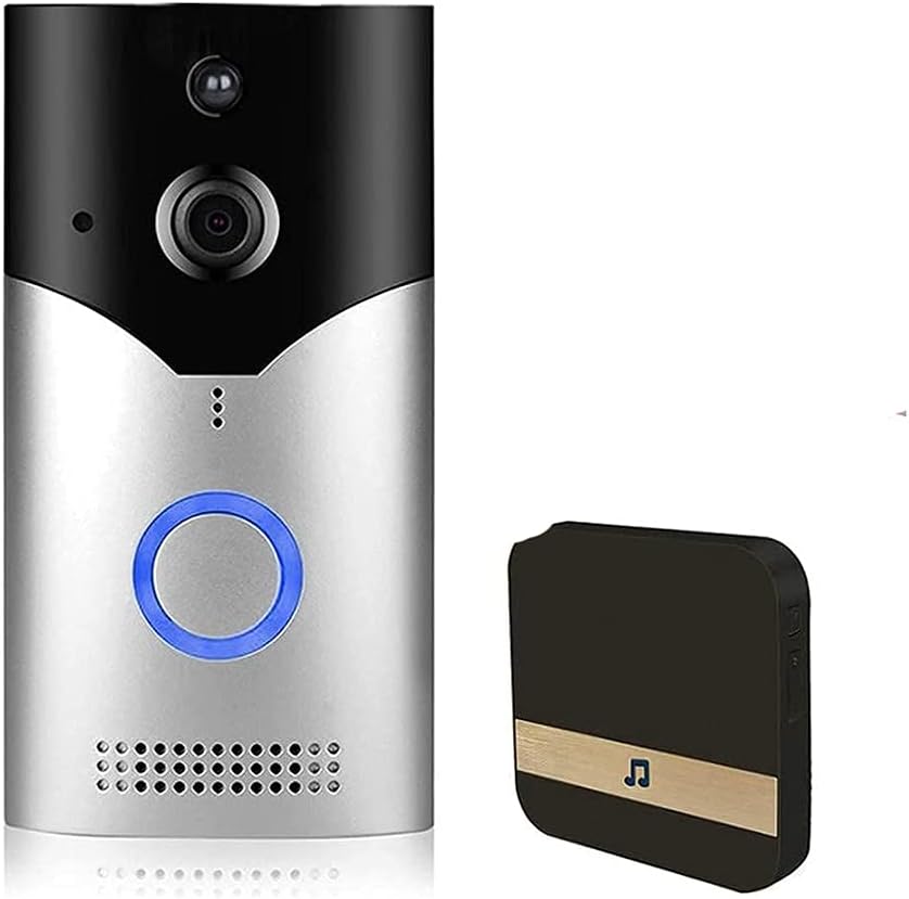 Videocitofono WiFi Senza Fili 1080P, Smart Video Campanello con Audio Bidirezionale, PIR e Visione Notturna IR-Dwellingra