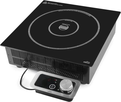 Lacor 69371 Piastra a Induzione Portatile Professionale 3500W, 10 Livelli, IPX3, Diametro 12–28 cm, Nero-Dwellingra