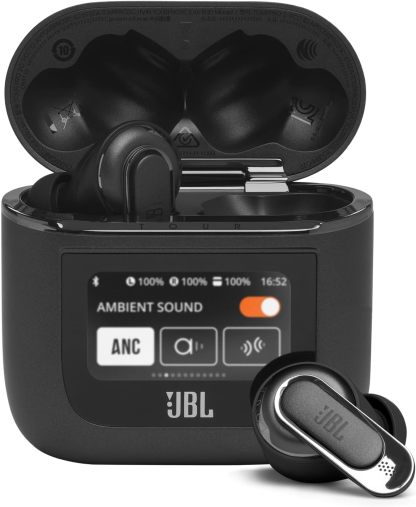 JBL Tour Pro 2 Auricolari In-Ear Wireless Bluetooth con ANC Smart Ambient 40H Nero-Dwellingra