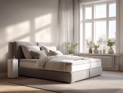 Letto matrimoniale imbottito in tessuto 160x200x115 cm grigio