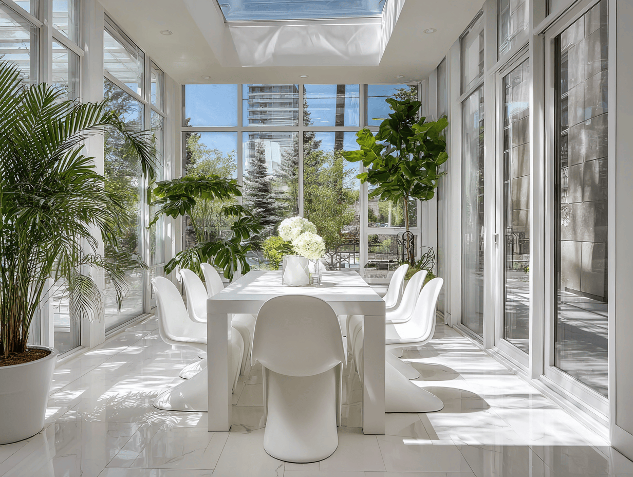 Set da pranzo da giardino con 1 tavolo rettangolare e 7 sedie in legno 180x90x74 cm