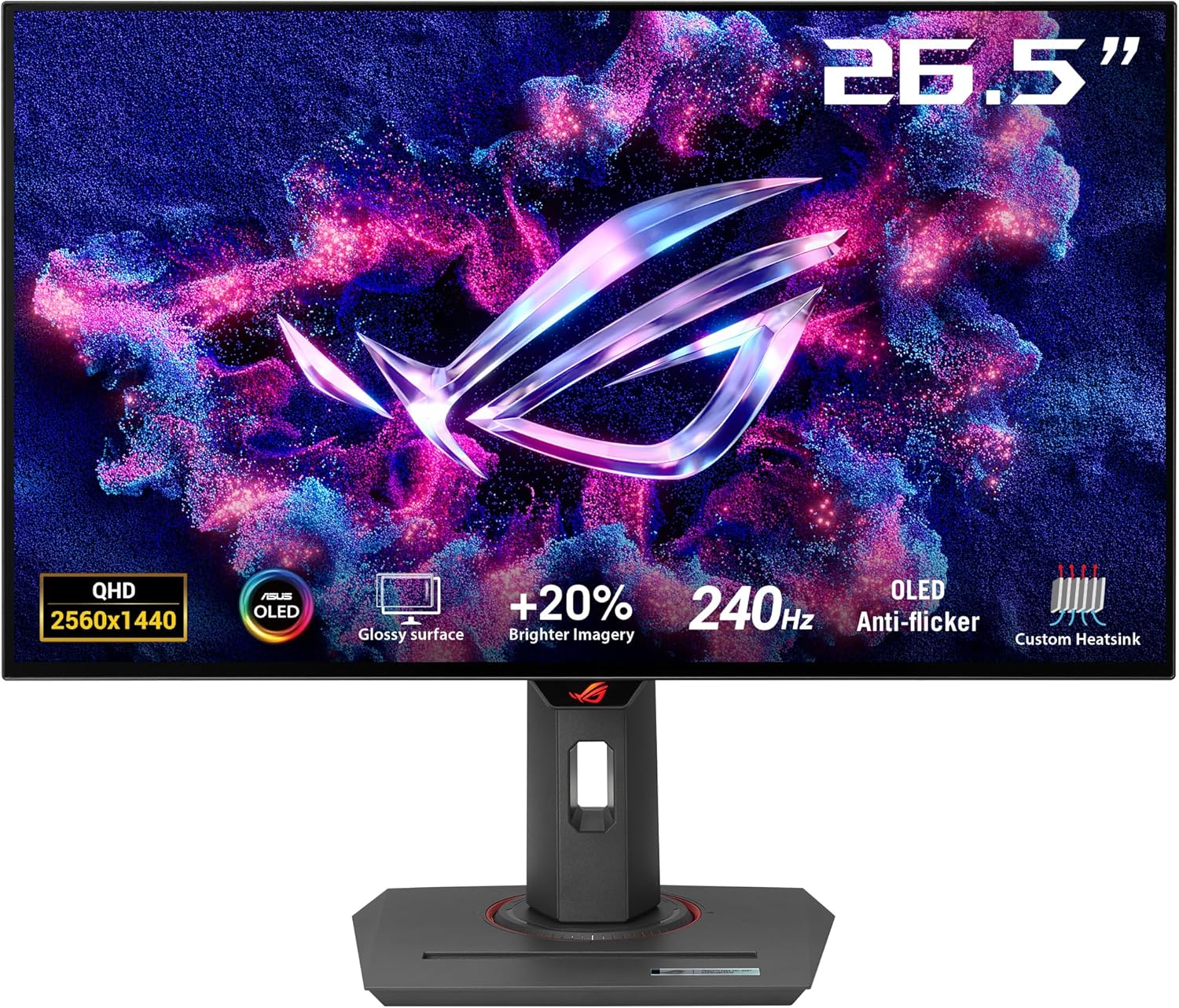 ASUS ROG XG27AQDMG Monitor Gaming OLED 27" QHD 2560x1440, 240Hz, 16:9, Nero-Dwellingra