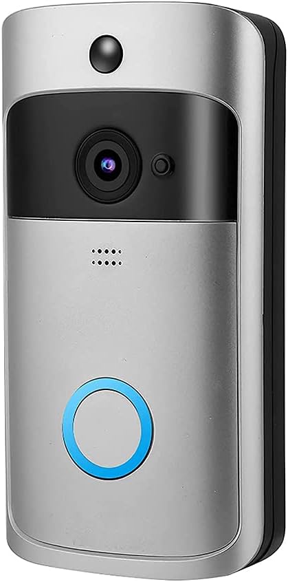 Videocitofono WiFi Intelligente con Visuale Grandangolare 166°, Audio Bidirezionale, Rilevamento Movimento PIR-Dwellingra