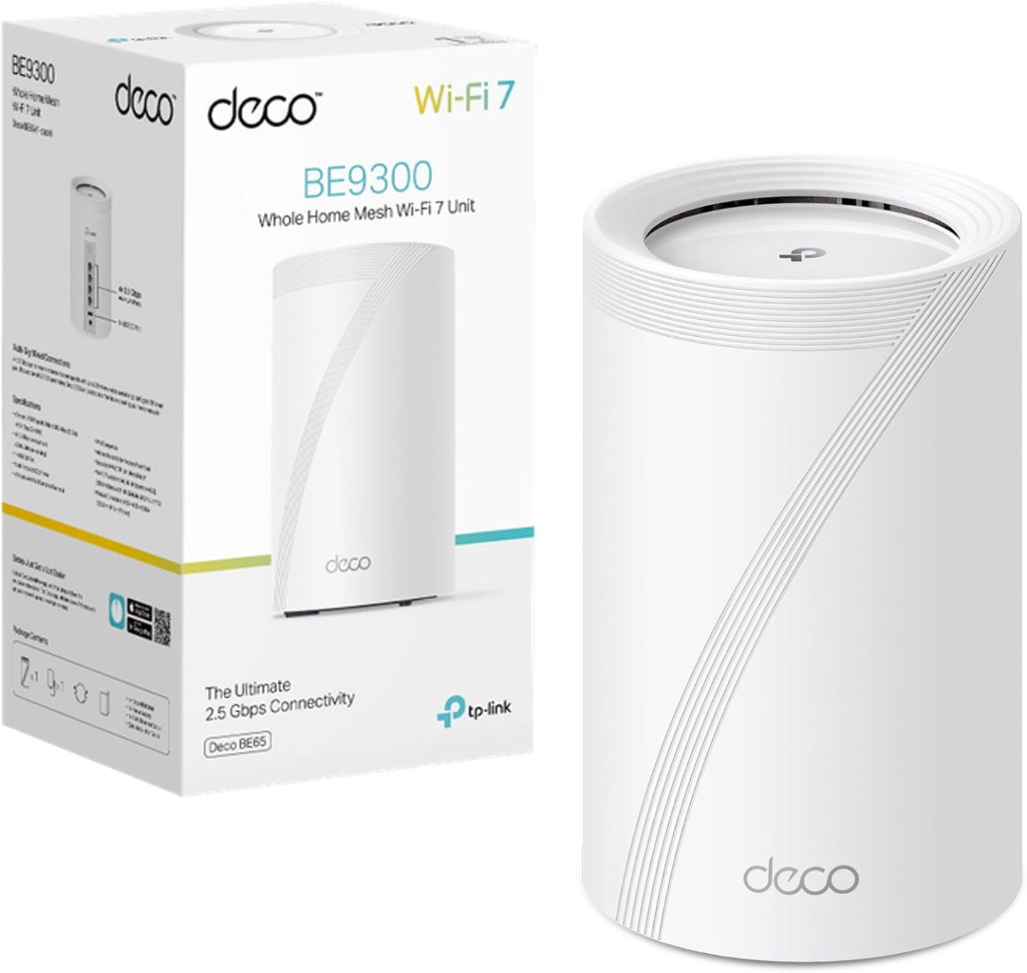 TP-Link Deco BE65 Router Mesh WiFi 7 BE9214 Mbps, Tri-Band, 320MHz, 2.5Gbps, HomeShield-Dwellingra