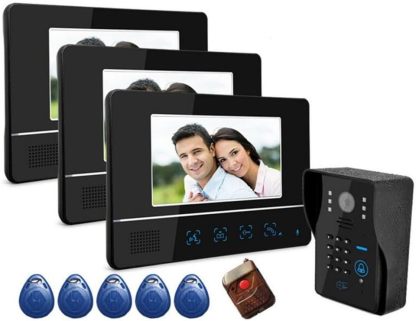 Videocitofono 7 Pollici HD, Campanello Video a Basso Consumo con Schermo Swipe e Sblocco, Connessione Cablata e Wi-Fi-Dwellingra