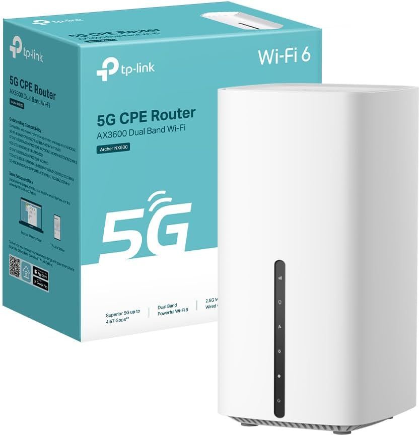 TP-Link Archer NX600 5G Router WiFi 6 AX3600 Dual Band 2.5G WAN 2xGigabit EasyMesh-Dwellingra