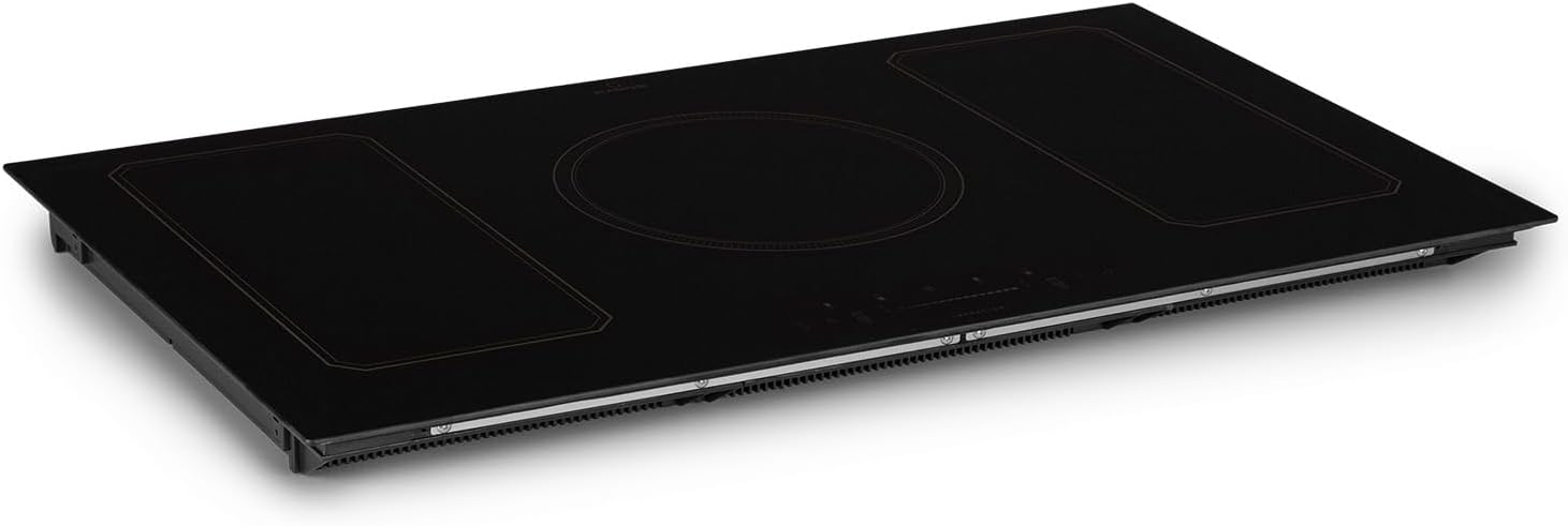 Klarstein Piano Cottura a Induzione 5 Fuochi Smart Touch 7200W Vetroceramica Nero 52x59x5,8 cm con Display Digitale e Timer-Dwellingra
