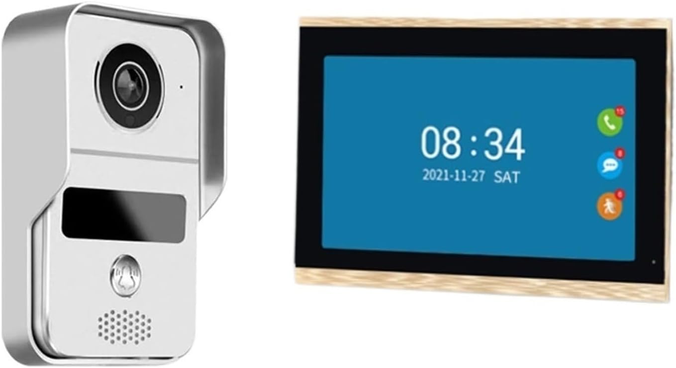 WAFOHSR Videocitofono WiFi Smart da 10 Pollici, Campanello Video Wireless per Porta Esterna, IP65, Audio Bidirezionale-Dwellingra