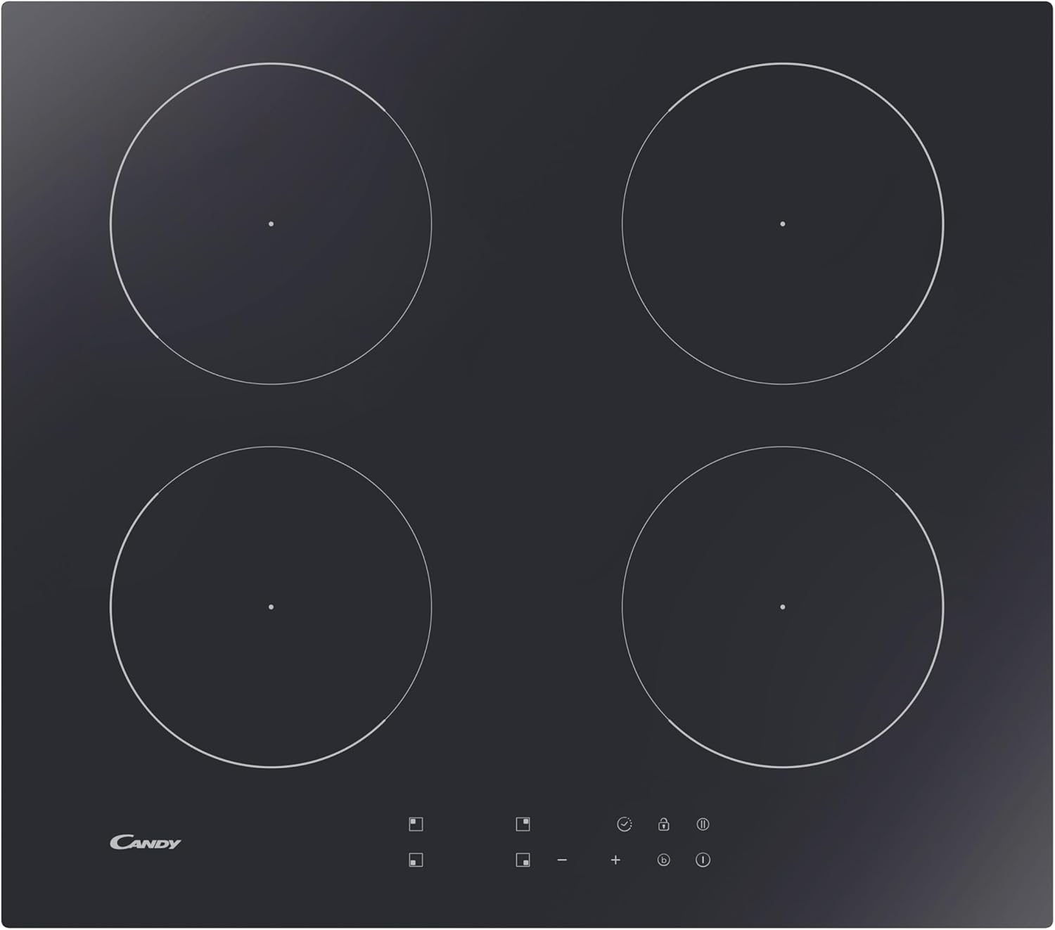 Candy CETPS64MCWIFITT Piano Cottura a Induzione 4 Fuochi Touch Vetroceramica Connesso 59x52x6 cm Nero-Dwellingra
