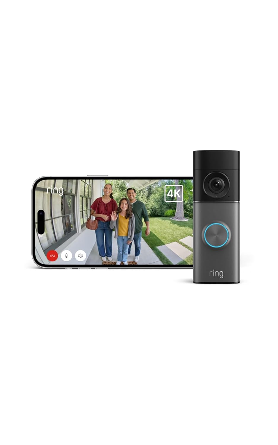 Ring Wired Video Doorbell Pro 4K Retinal Zoom 10x Rilevamento 3D Radar Visione Notturna a Colori-Dwellingra