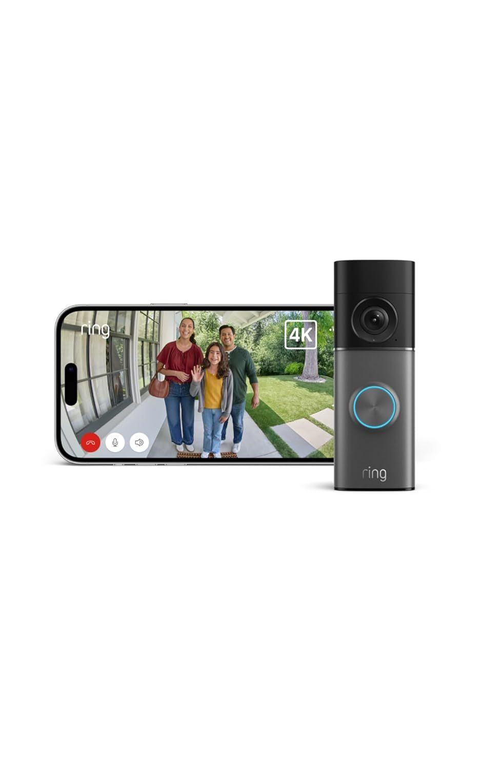 Ring Wired Video Doorbell Pro 4K Retinal Zoom 10x Rilevamento 3D Radar Visione Notturna a Colori-Dwellingra