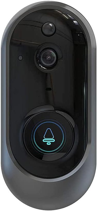 Videocitofono Smart WiFi Wireless con Fotocamera, Videocamera Domestica 1080P, Video in Tempo Reale, Audio Bidirezionale-Dwellingra