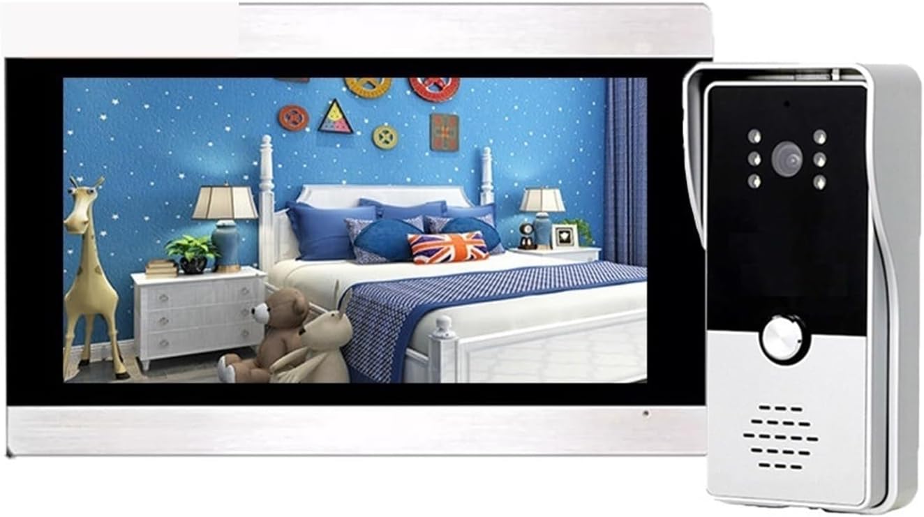 7 Pollici 1080P WiFi Videocitofono Wireless Registrazione Movimento Audio Bidirezionale Set 1-1V1-Dwellingra
