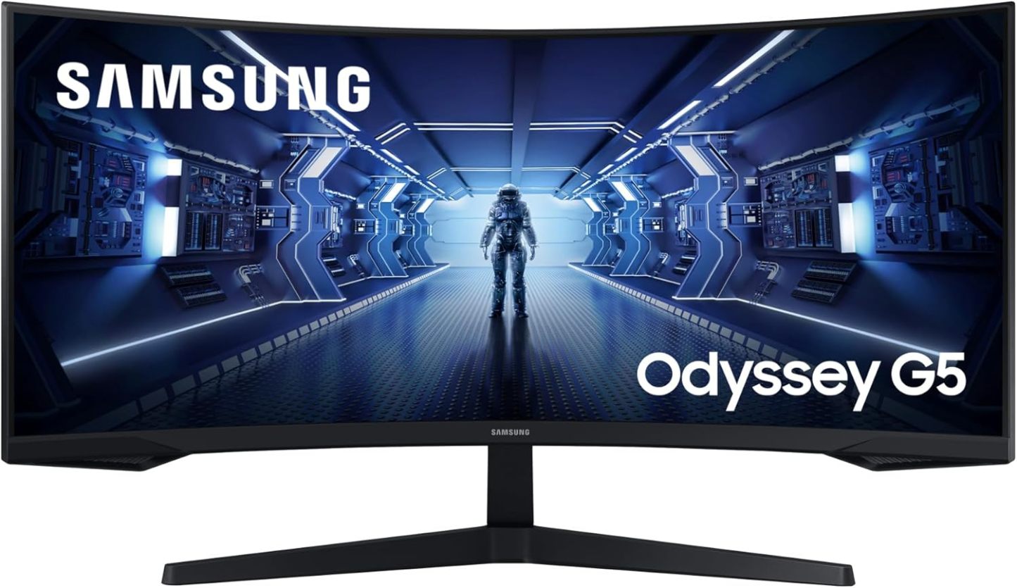 Samsung Odyssey G5 C34G55 Monitor Gaming Curvo 34" Ultra WQHD 165Hz 1ms HDR10-Dwellingra