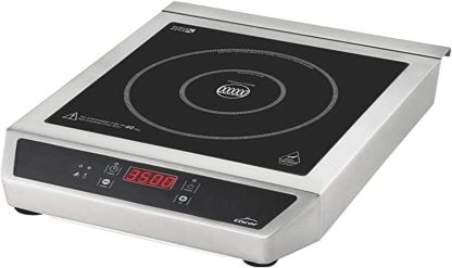Lacor 69132 Piastra a Induzione Portatile 3500W, 2 Zone 12/28 cm, 17 Livelli di Potenza, Touch Control, IPX3-Dwellingra