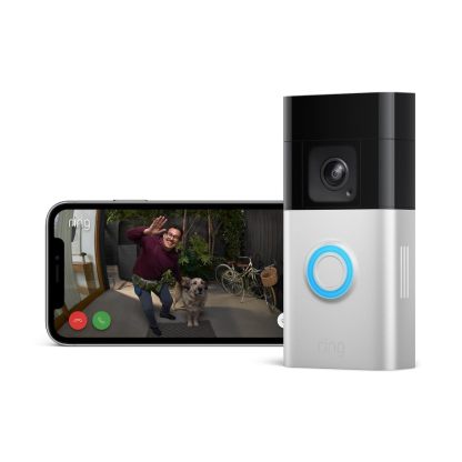 Ring Battery Video Doorbell Pro Videocitofono WiFi Senza Fili, Video HD 1536p a Figura Intera, Rilevazione Movimento 3D, Visione Notturna a Colori-Dwellingra
