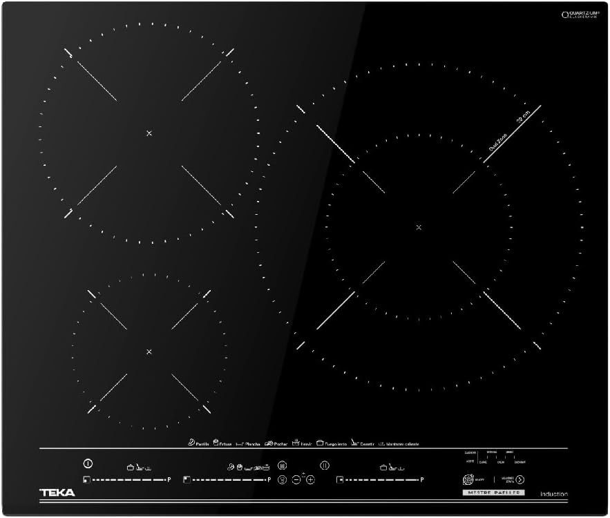 TEKA IZC 63632 MPT Piano Cottura a Induzione 60 cm, 3 Fuochi con Zona XL, Funzione Paella e Touch Control MultiSlider-Dwellingra