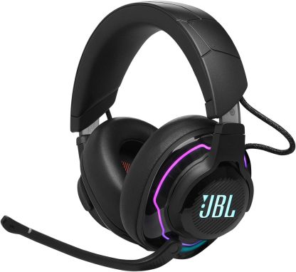 JBL Quantum 910 Cuffie Gaming Over-Ear Wireless Bluetooth con ANC, Head Tracking, Microfono a Braccio, Nero-Dwellingra
