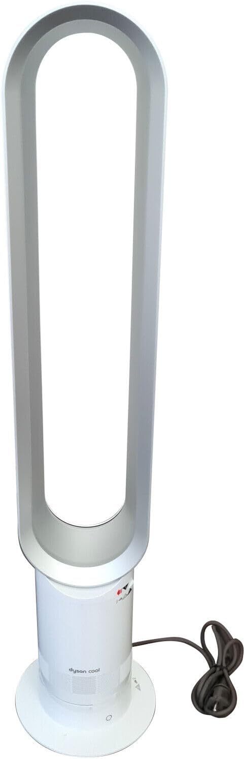 Dyson Cool AM07 Ventilatore a Torre, Bianco/Argento, con Timer, da Pavimento-Dwellingra