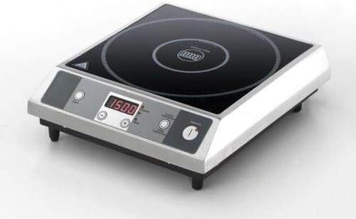 Karel Piastra a Induzione Portatile Professionale 1 Fuoco Ceramica Controllo Manuale Manopola Acciaio-Dwellingra