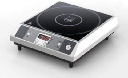 Karel Piastra a Induzione Portatile Professionale 1 Fuoco Ceramica Controllo Manuale Manopola Acciaio-Dwellingra