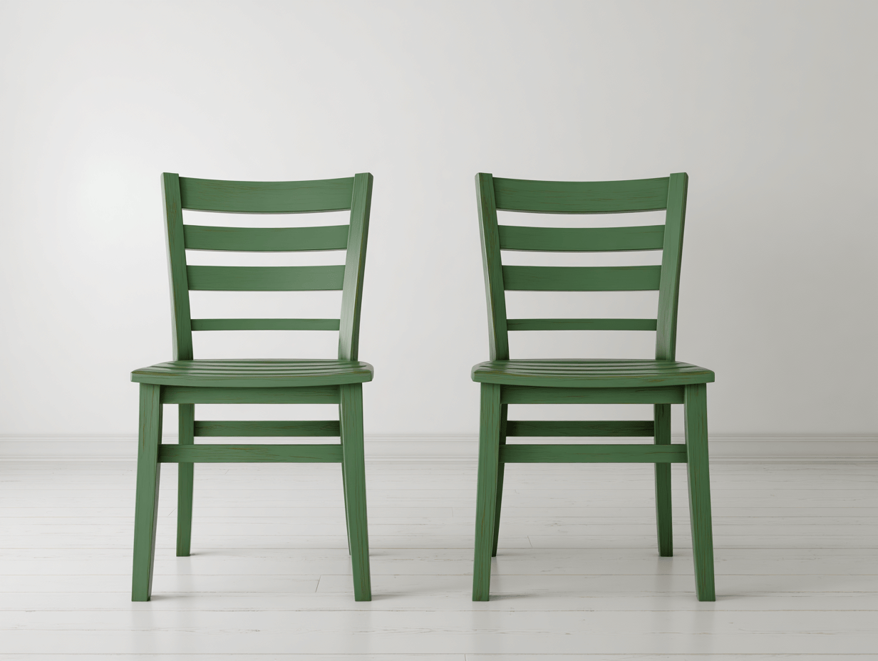 2 sedie da giardino in legno 44x50x88 cm verde