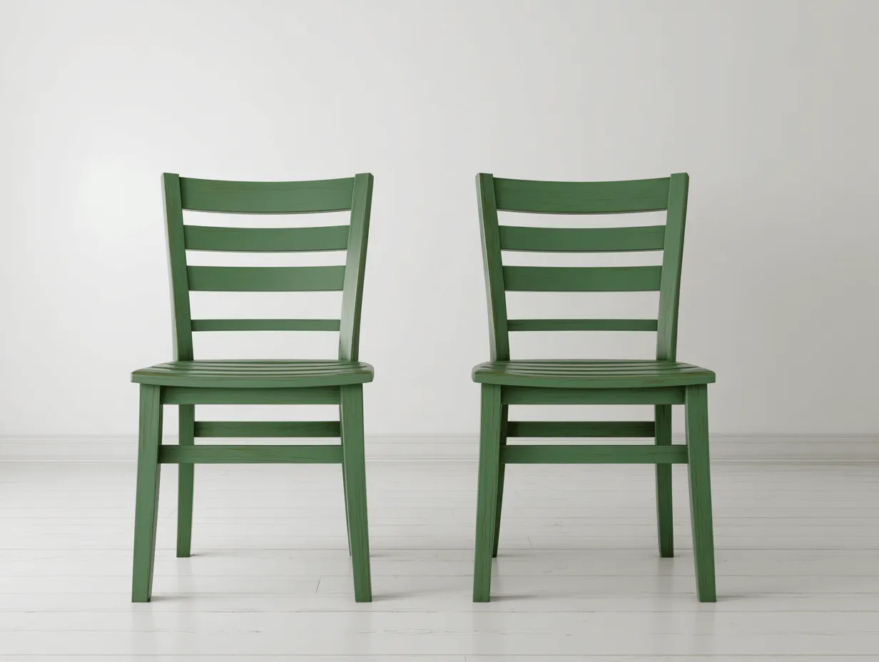 2 sedie da giardino in legno 44x50x88 cm verde