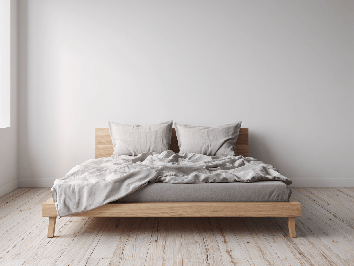 Letto matrimoniale in legno 160x200x100 cm rovere naturale