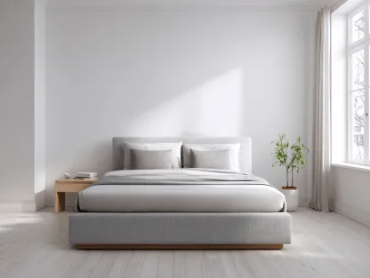 Letto matrimoniale in tessuto 160x200x100 cm grigio