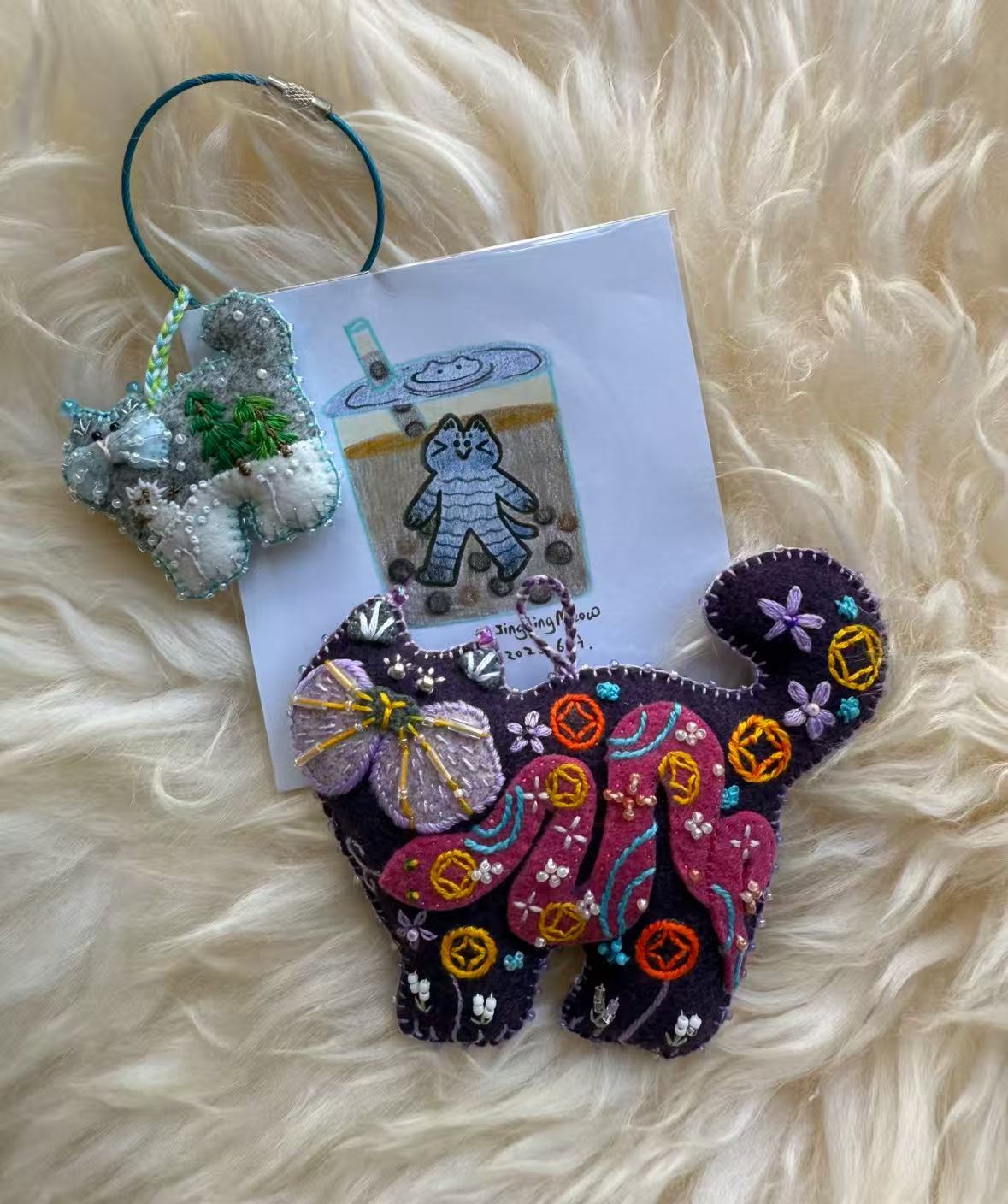 Custom felt hangings