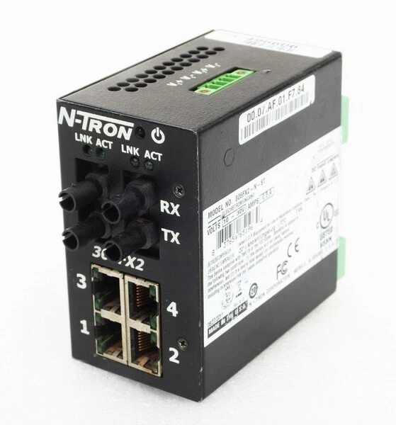 N-TRON 306FX2-N-ST Industrial Ethernet Switch | 6-Port Single-Mode ST Fiber