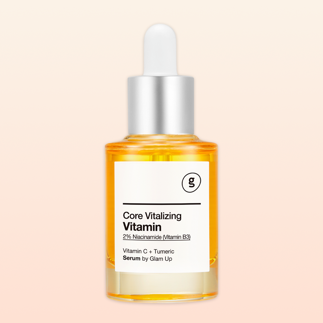 GLAM UP Core Vitalizing Vitamin-C Niacinamide 5% Serum 30ml (1.12 Fl Oz)