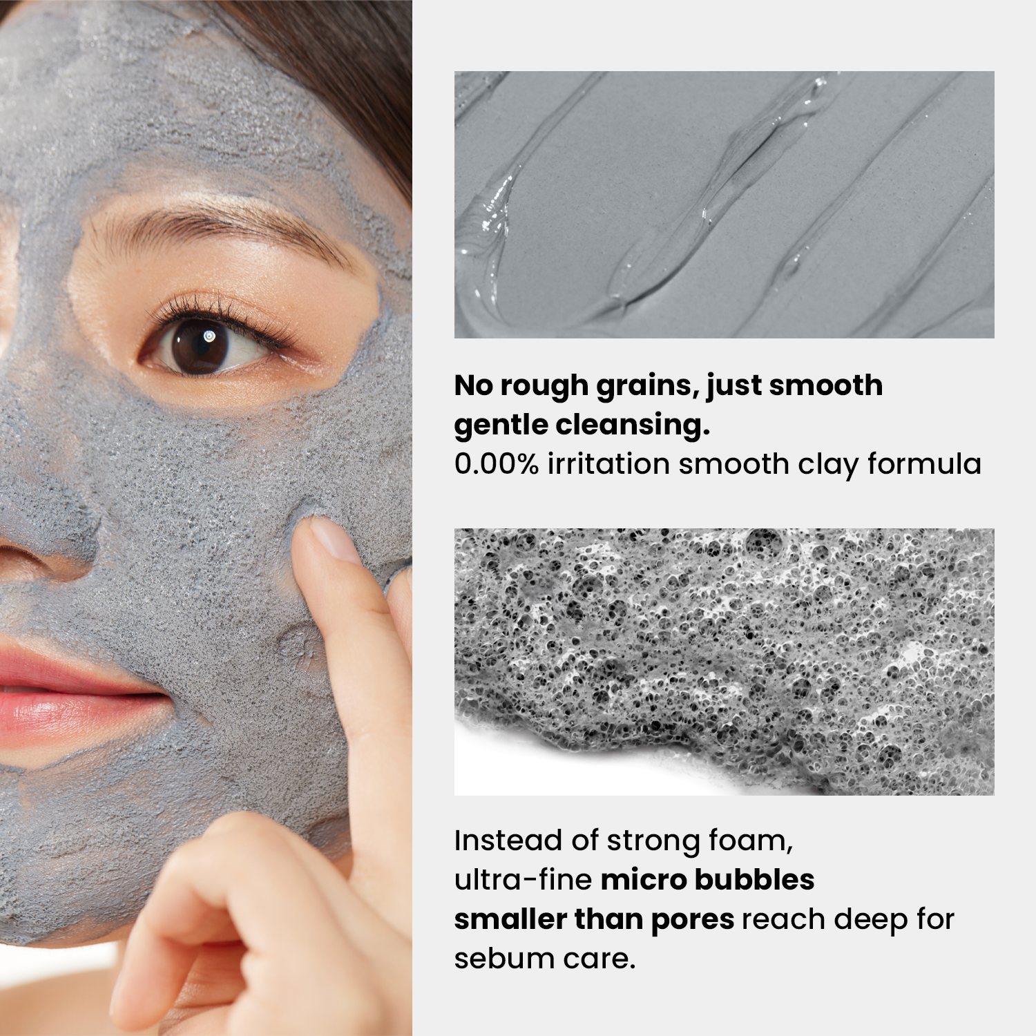GLAM UP Clean Bubbling Carbonated Clay Mask for Face Purifying 135ml (4.56 Fl Oz)