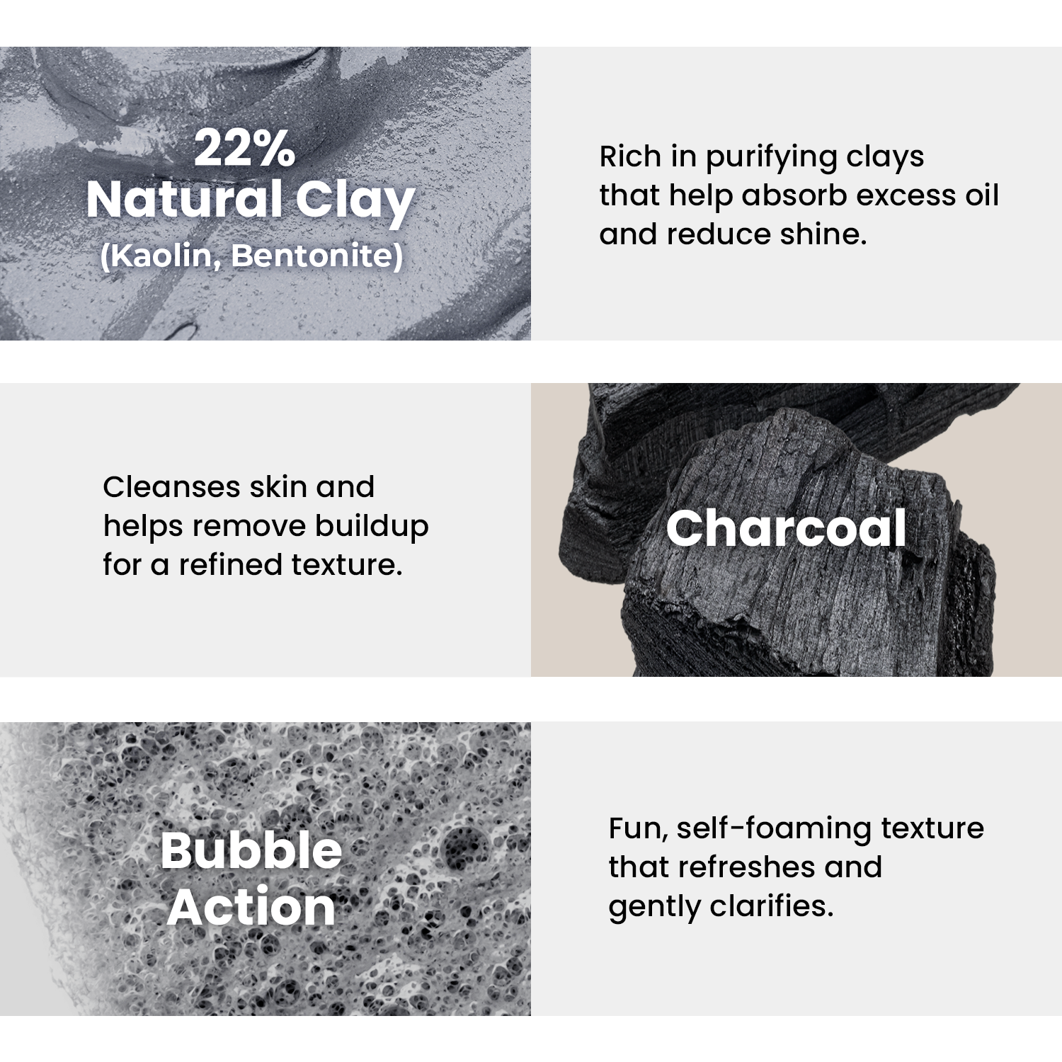 GLAM UP Clean Bubbling Carbonated Clay Mask for Face Purifying 135ml (4.56 Fl Oz)