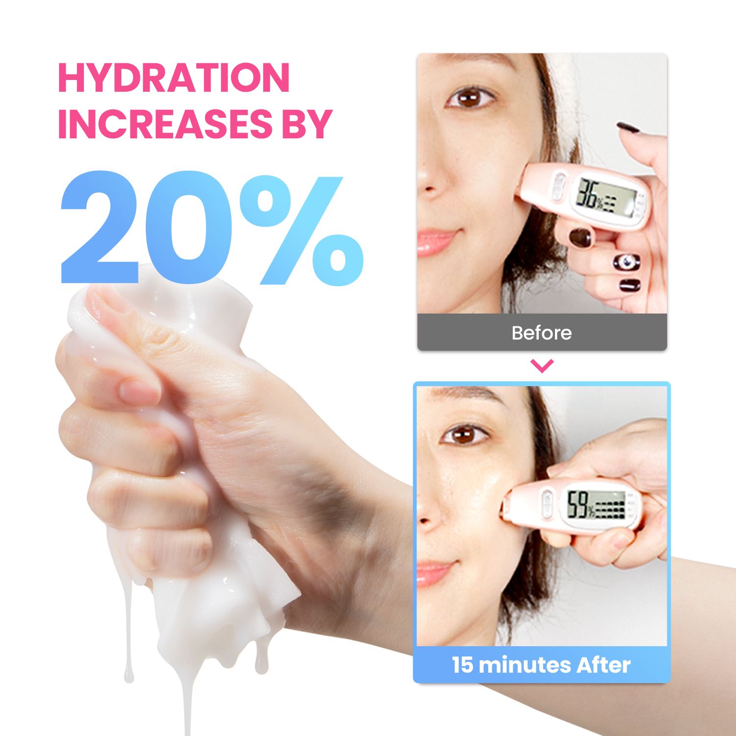 GLAM UP Premium Korean Facial Sheet Mask 12 Combo