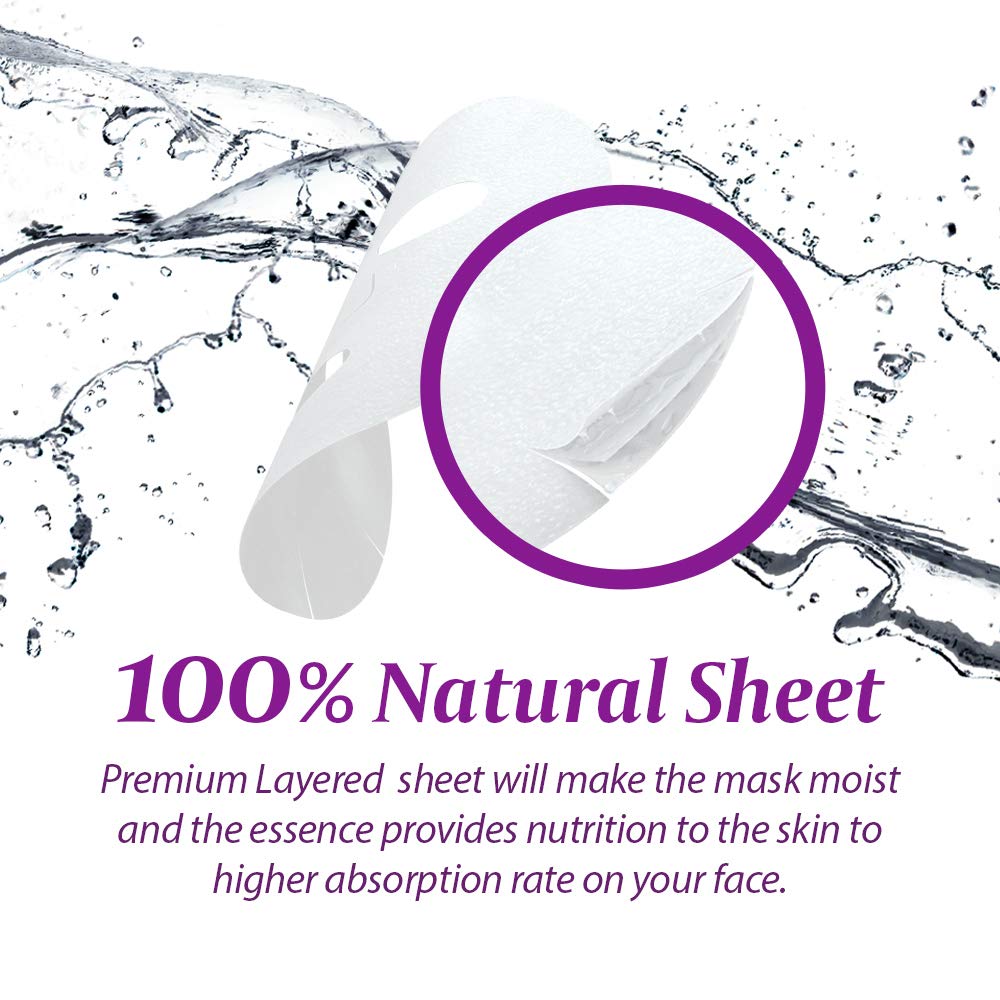 GLAM UP Sheet Mask Nourishing AcaiBerry (10 sheets)