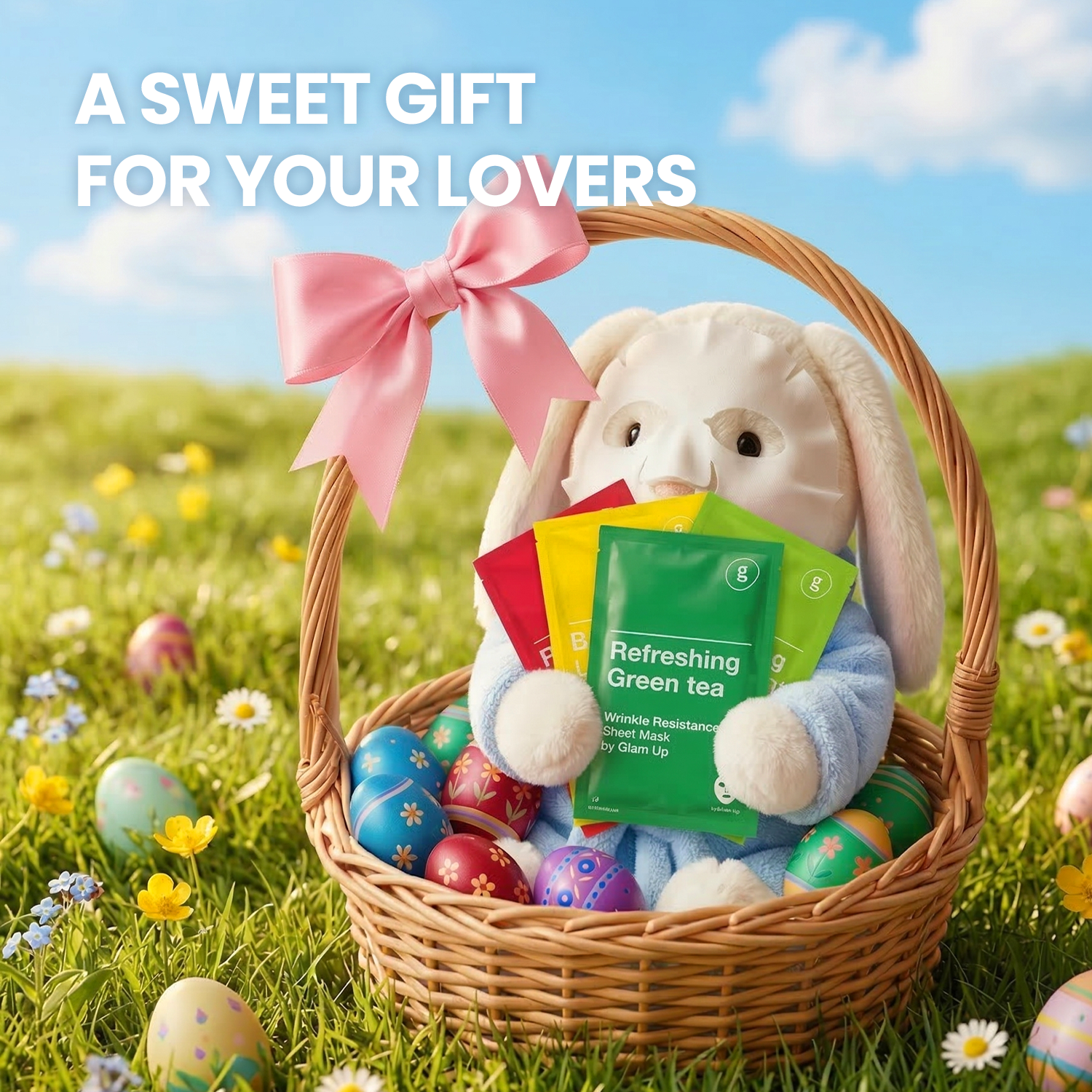 GLAM UP Premium Korean Facial Sheet Mask 12 Combo