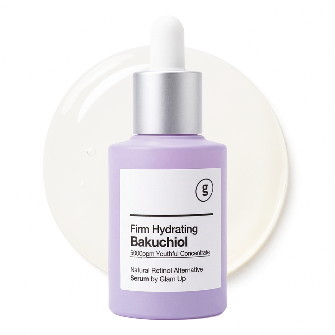 GLAM UP Bakuchiol Serum & Hyaluronic Acid (1.01 Fl Oz)