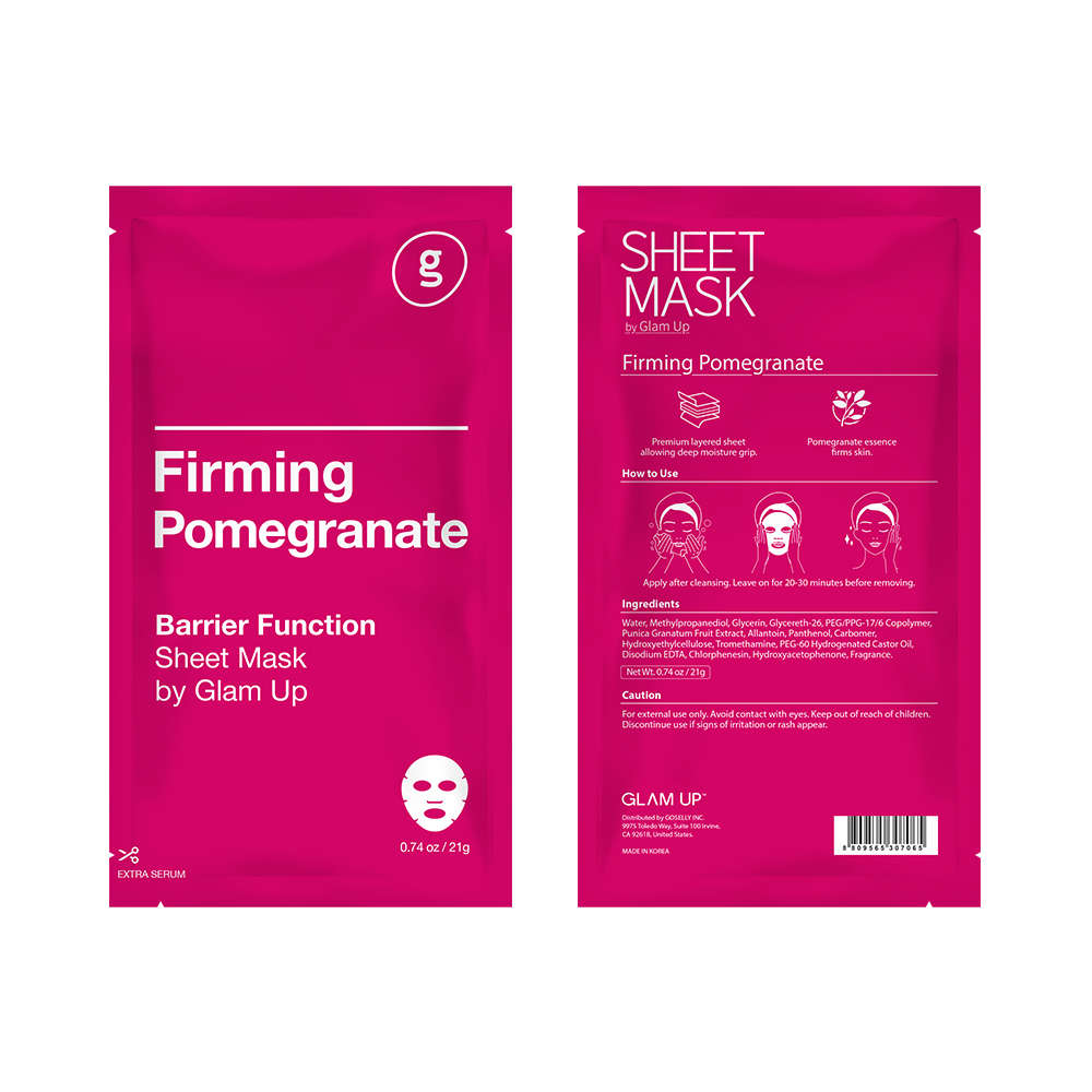 Glam Up Sheet Mask Firming Pomegranate (10 sheets)
