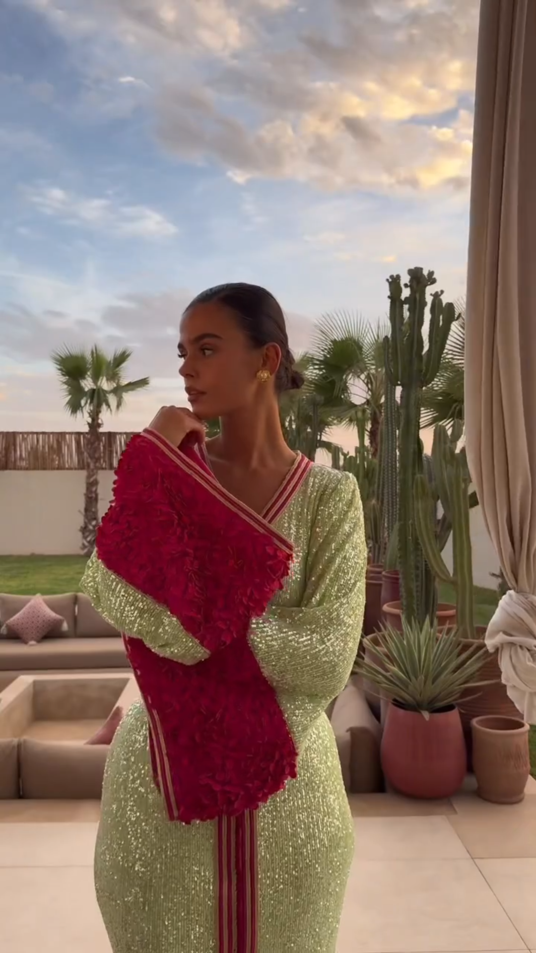 Color-Blocked Long Dress