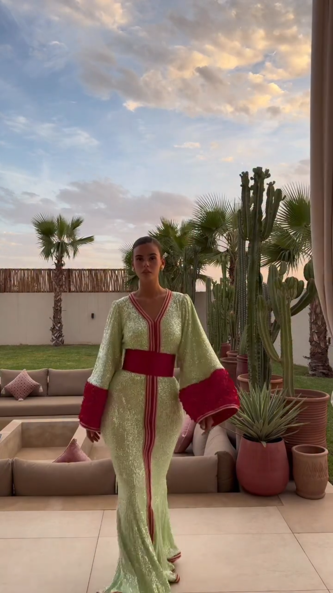 Color-Blocked Long Dress