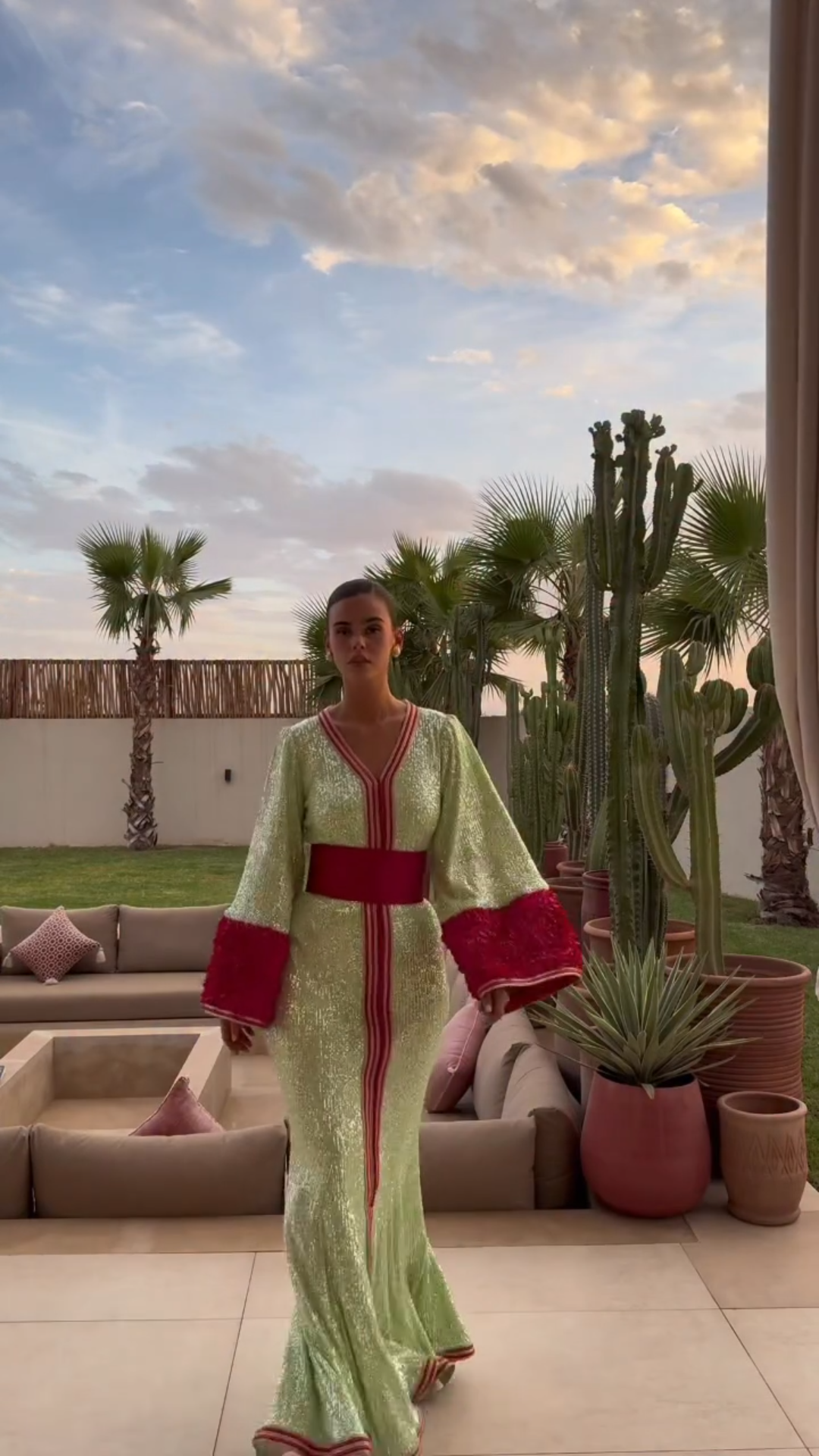 Color-Blocked Long Dress