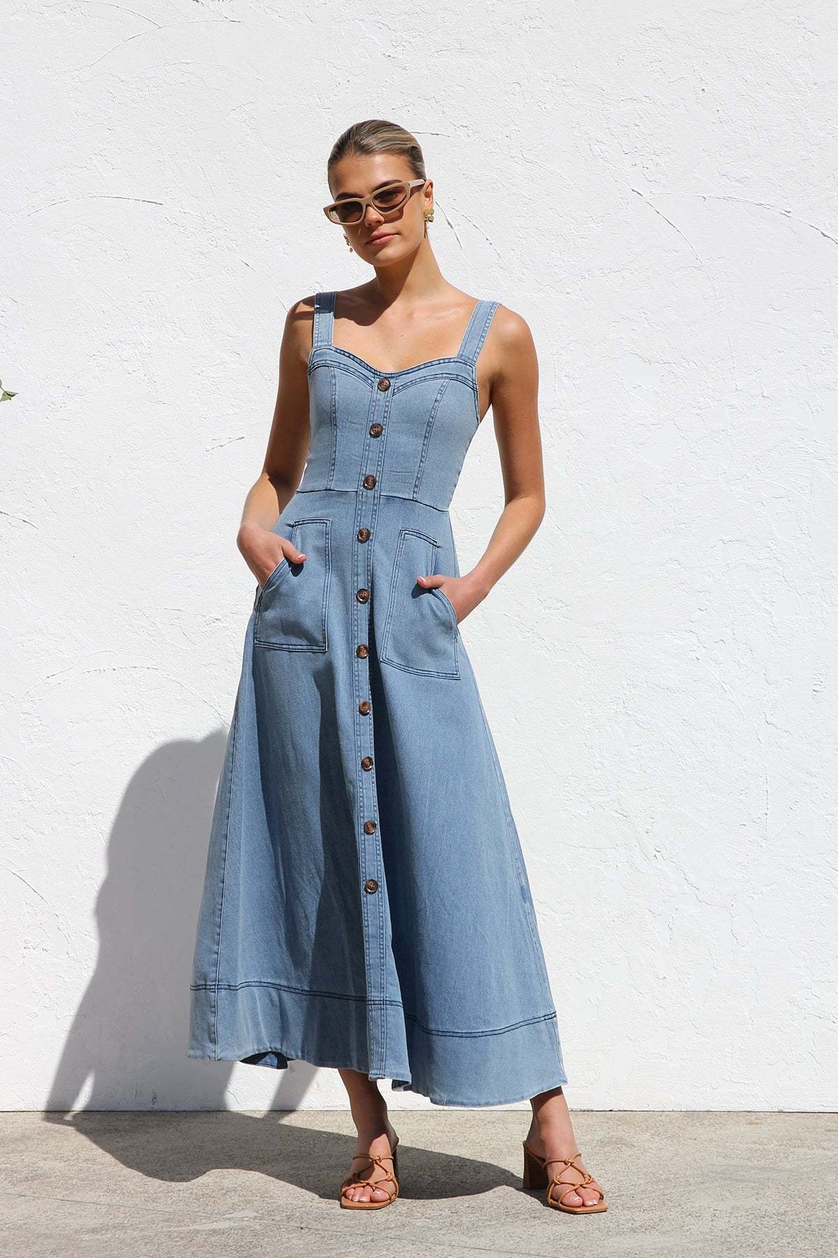 Danielle Dress BLUE DENIM-ROVOLE