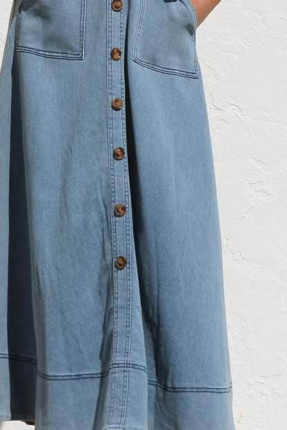 Danielle Dress BLUE DENIM-ROVOLE