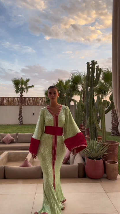 Color-Blocked Long Dress