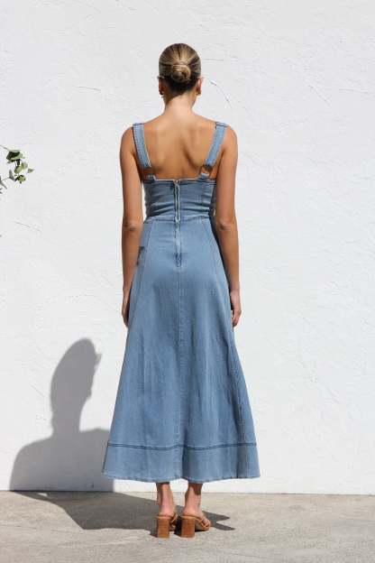 Danielle Dress BLUE DENIM-ROVOLE