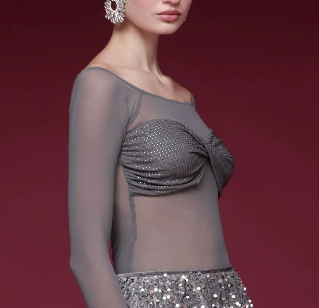 Mesh Bandeau Top Set