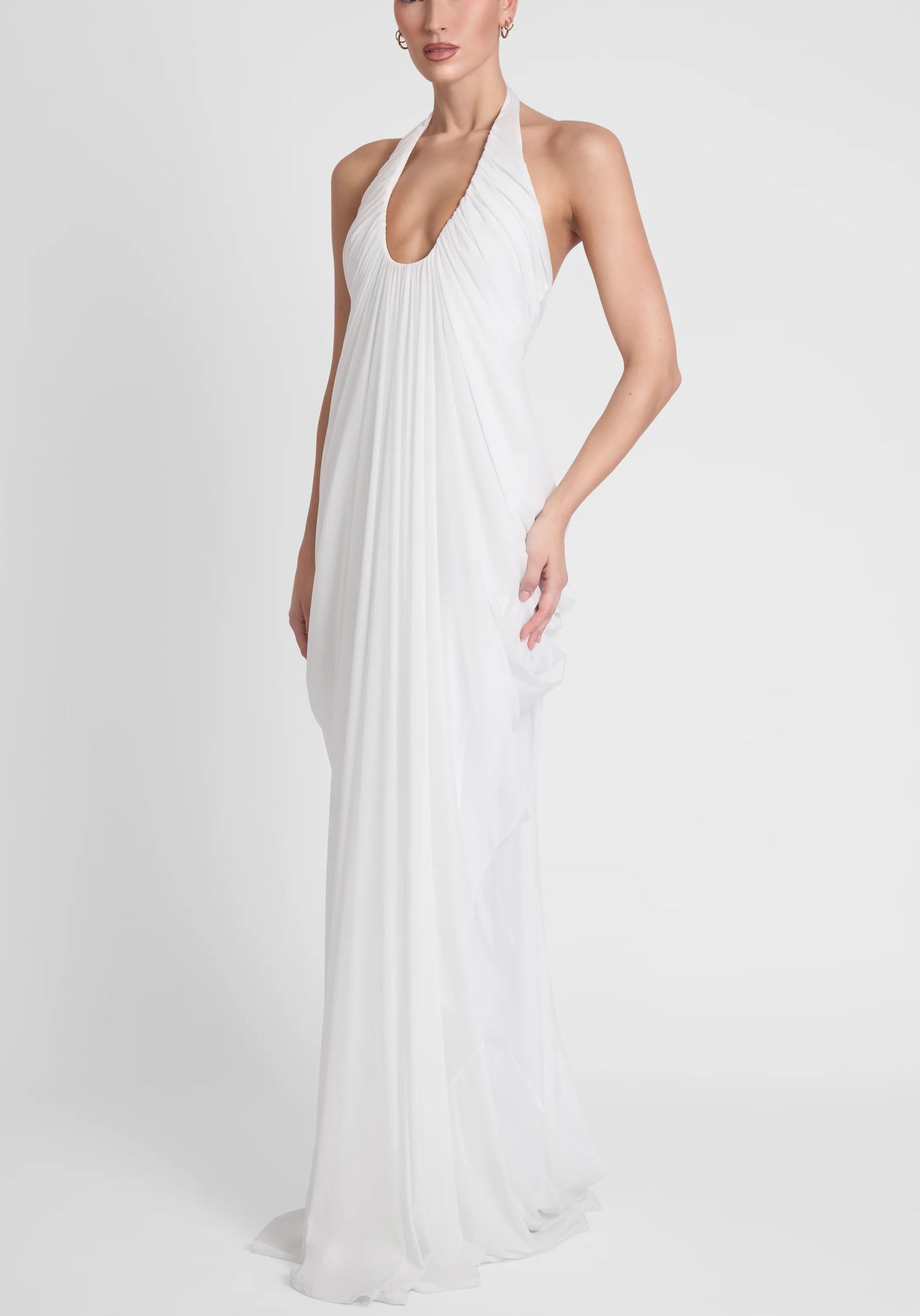 Halter Neck Long Dress