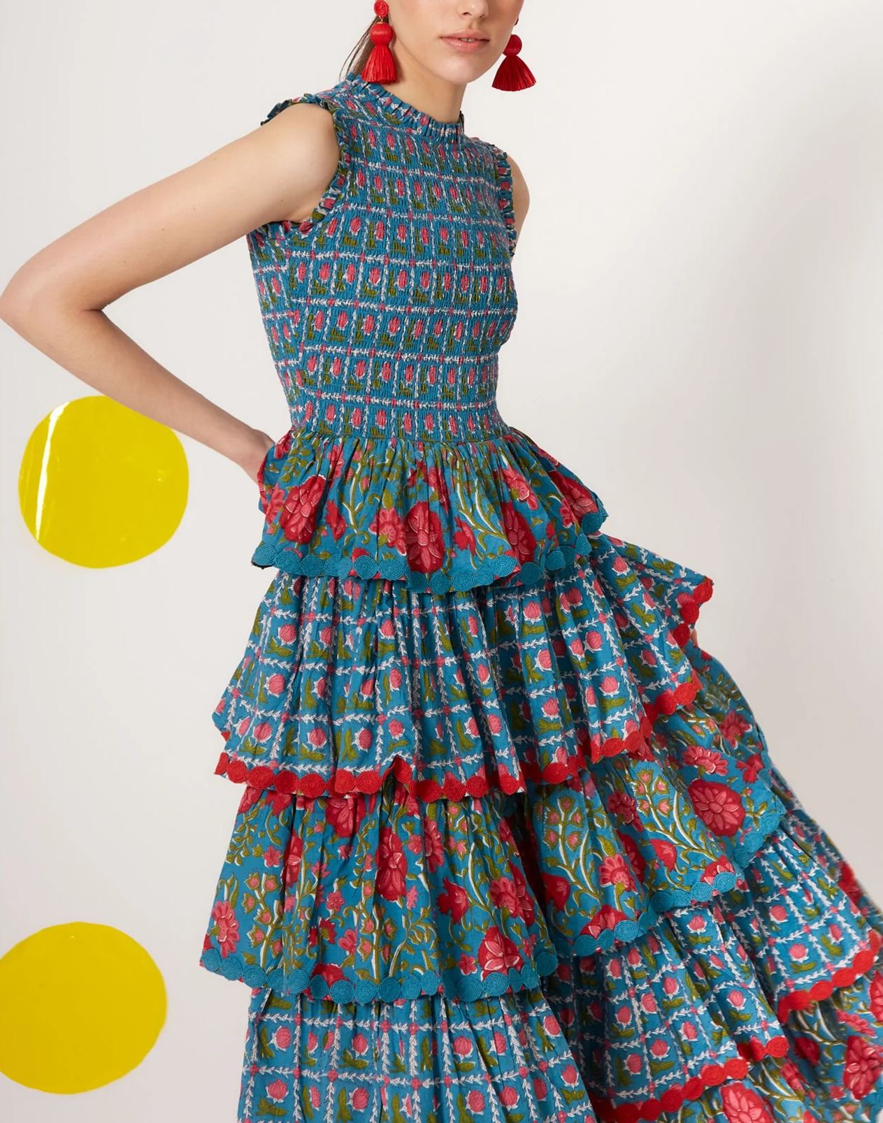 Sleeveless Ruffle Dress