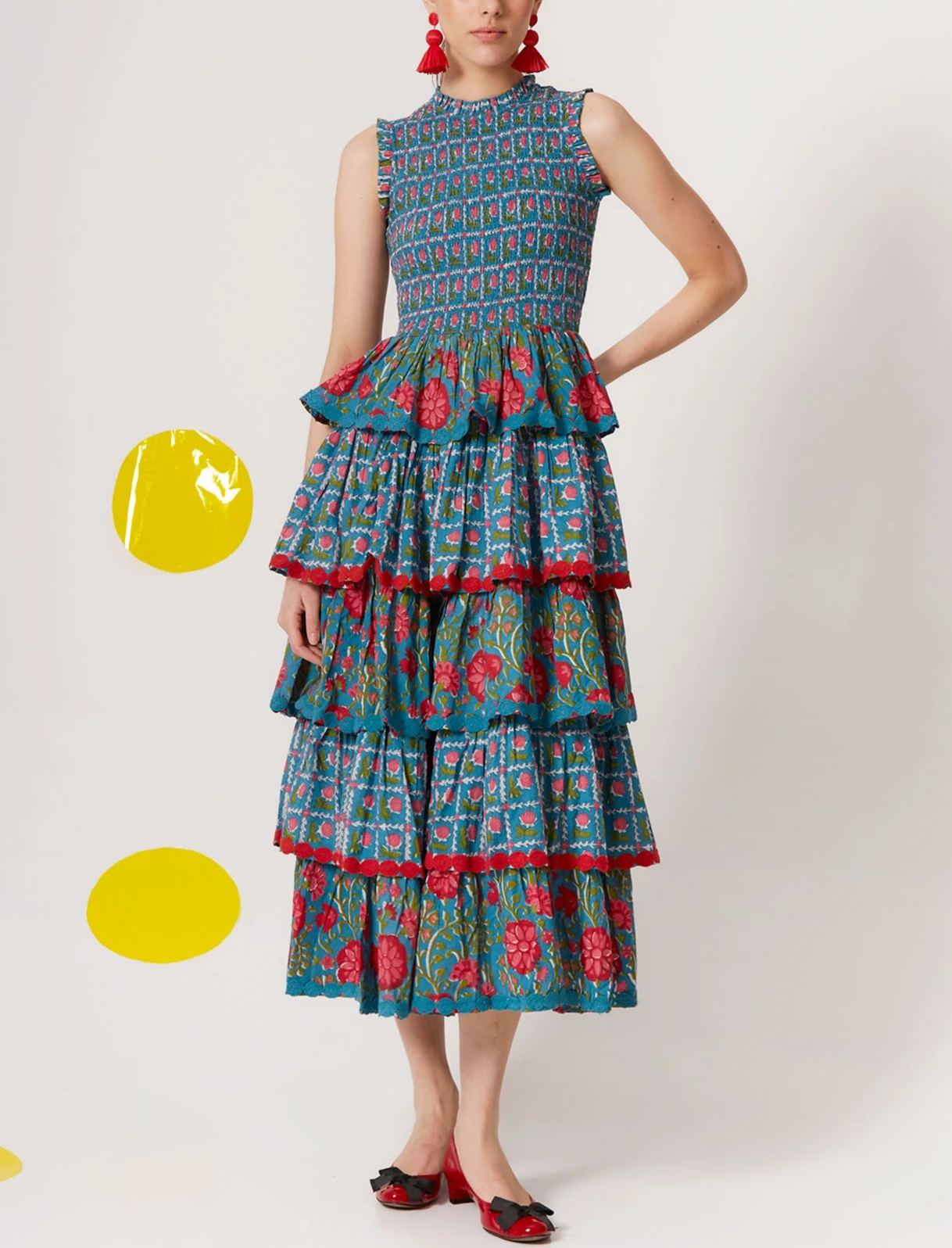 Sleeveless Ruffle Dress